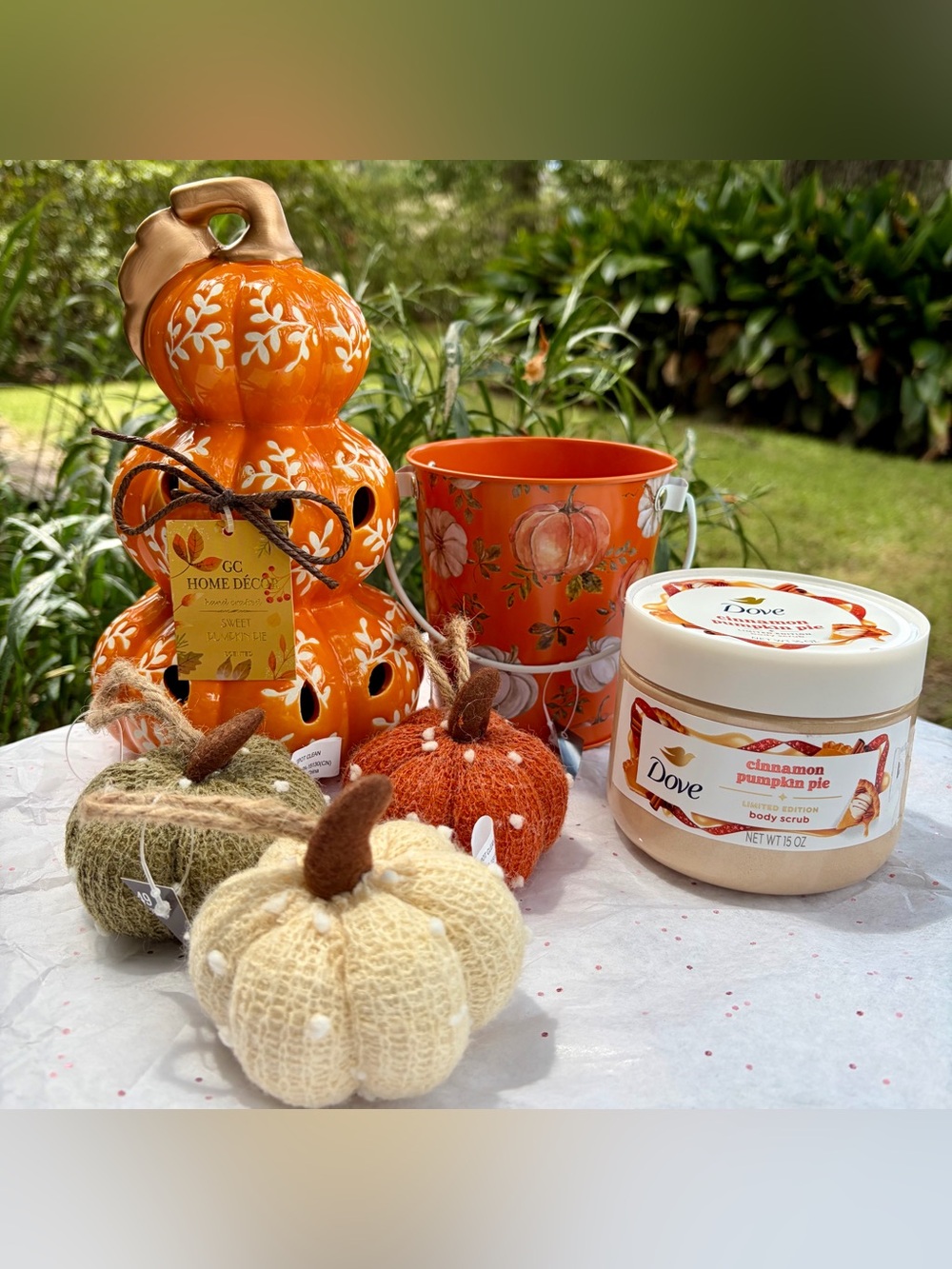 NWT AUTUMN & THANKSGIVING BUNDLE Cozy Throw Blanket & Fall Decor/10 Items total - Picture 4 of 5